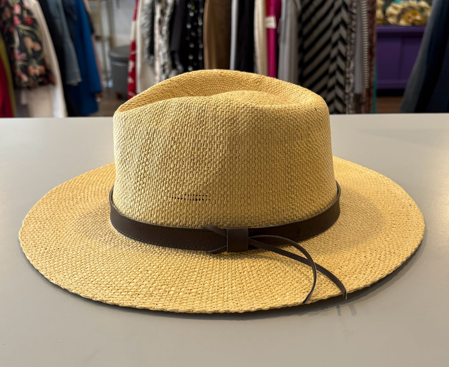 SCALA Tan Straw Hat