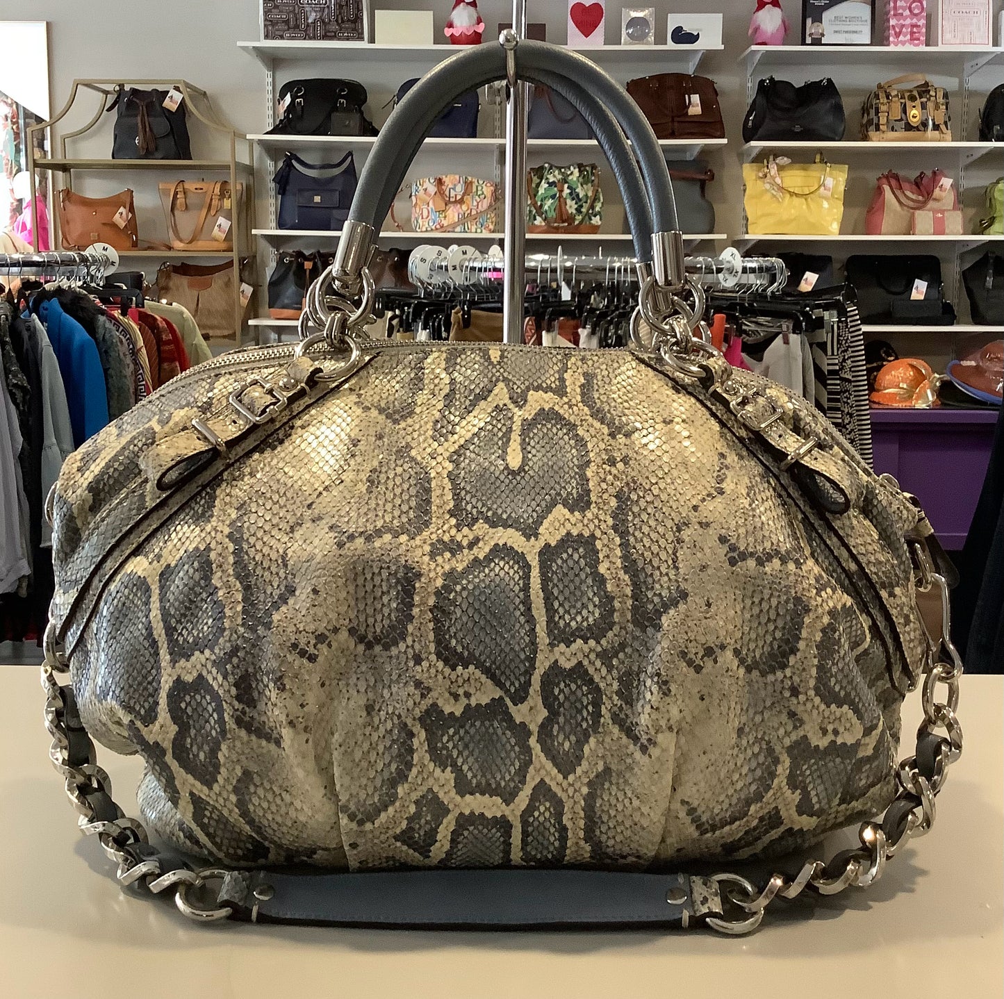 Coach Limited Edition Python Shoulder Bag