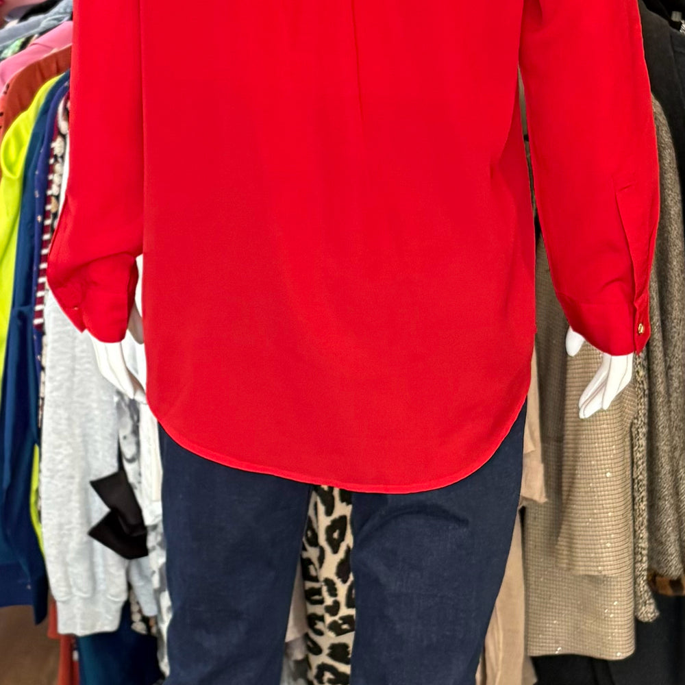 
                      
                        NWOT Michael Kors Red Long Sleeved Blouse Size: L
                      
                    
