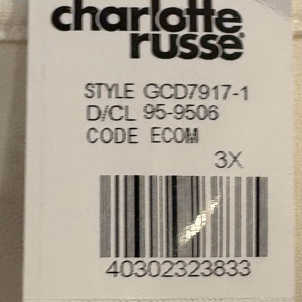 
                      
                        NWT charlotte russe K + Glam Cream Dress with Zipper Detailing Size: 3X
                      
                    