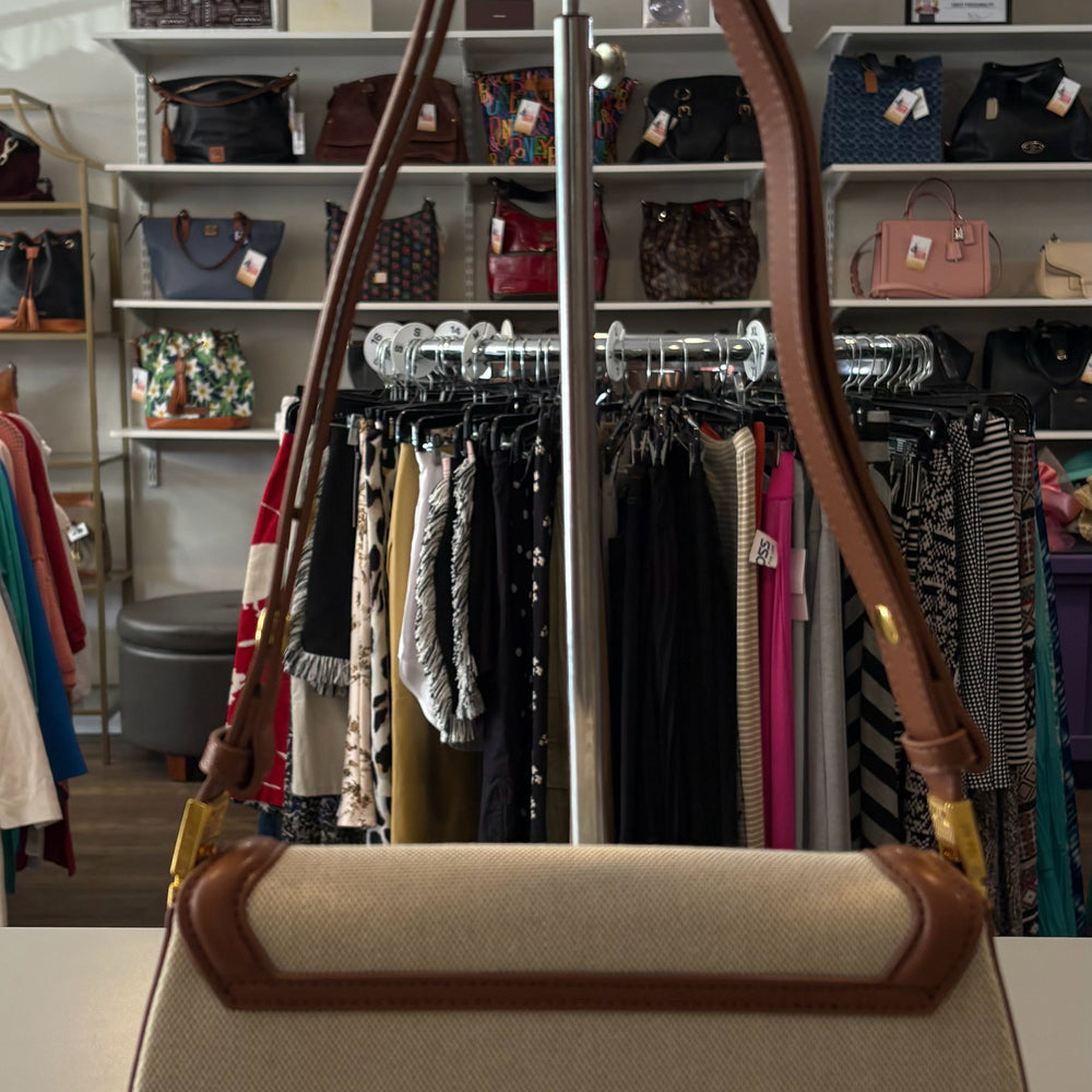 
                      
                        JW PEI Joy Brown Canvas Shoulder Bag
                      
                    
