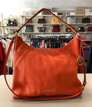 Load image into Gallery viewer, Michael Kors Aria Clementine Pebble Leather Large Shoulder Bag