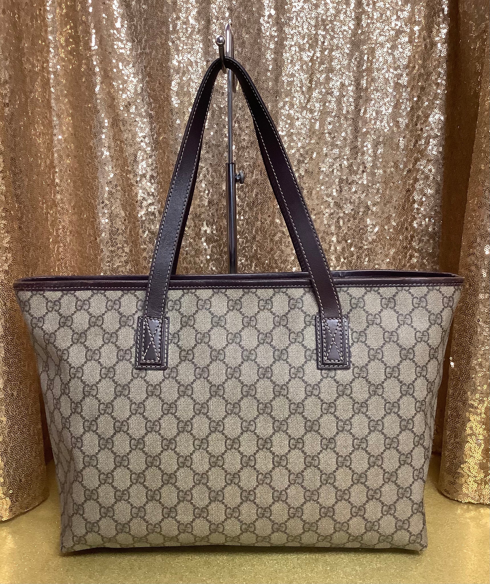 gucci monogram canvas bag