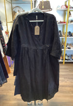 Load image into Gallery viewer, Black  Linen Dress