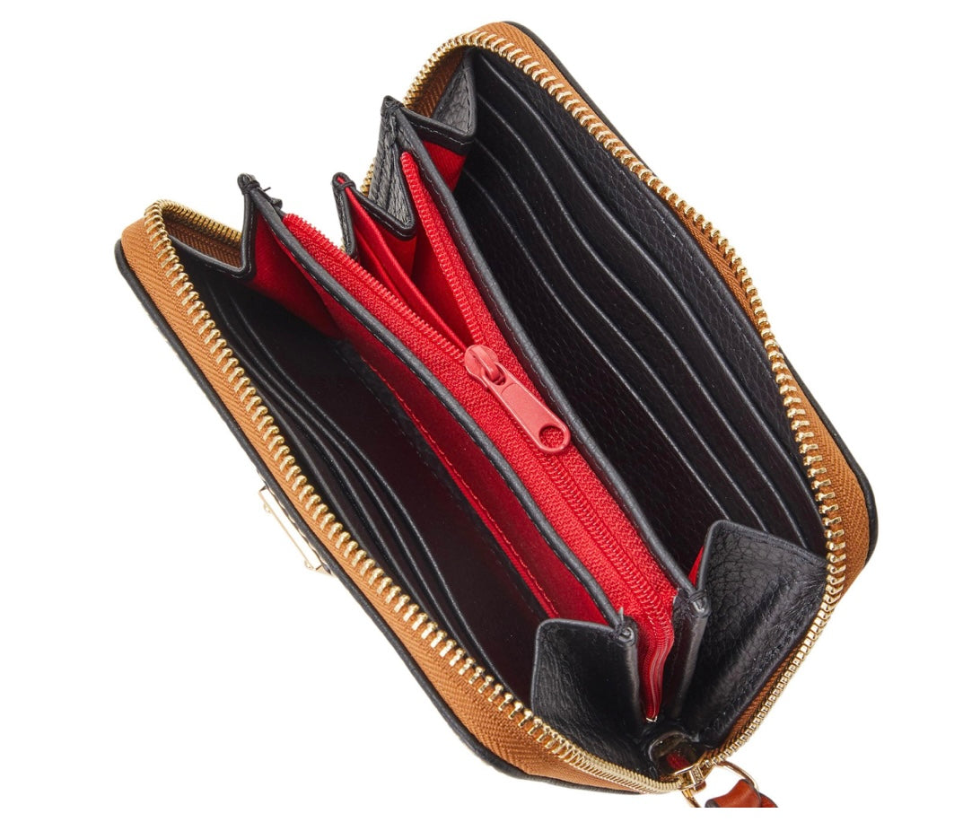 Dooney and Bourke Pebble Grain Medium Zip Around Wallet