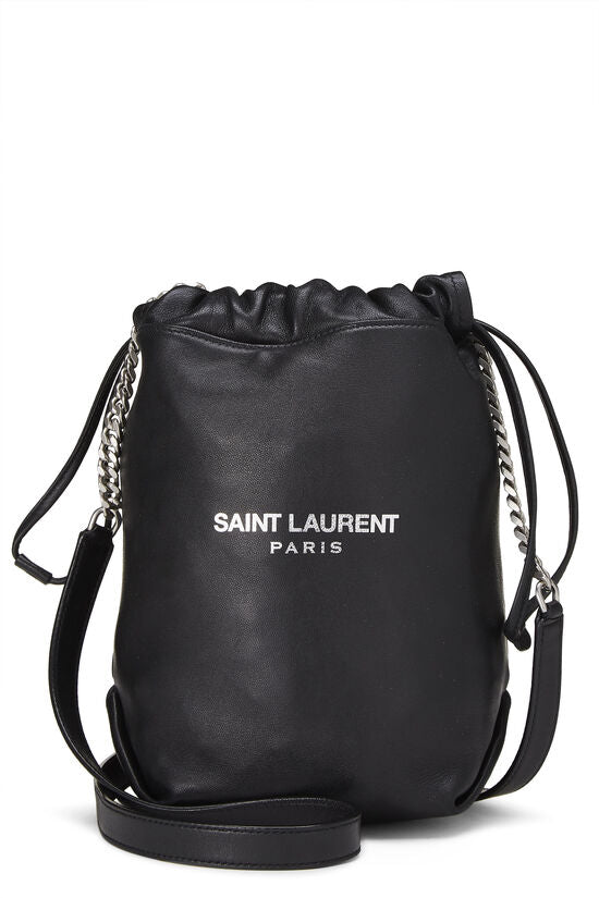 YSL Lambskin Teddy Drawstring Bag