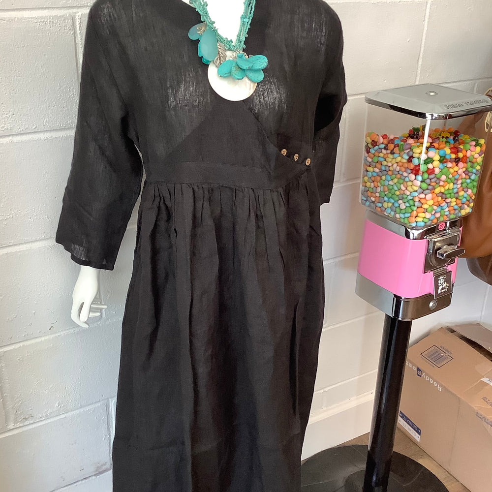 Black  Linen Dress