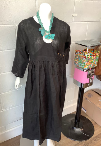 Black  Linen Dress