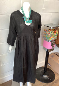 Black  Linen Dress