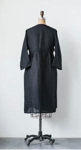 Black  Linen Dress
