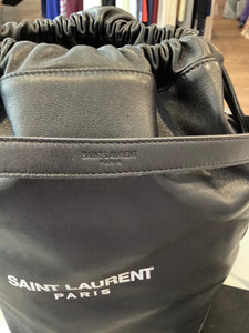 YSL Lambskin Teddy Drawstring Bag