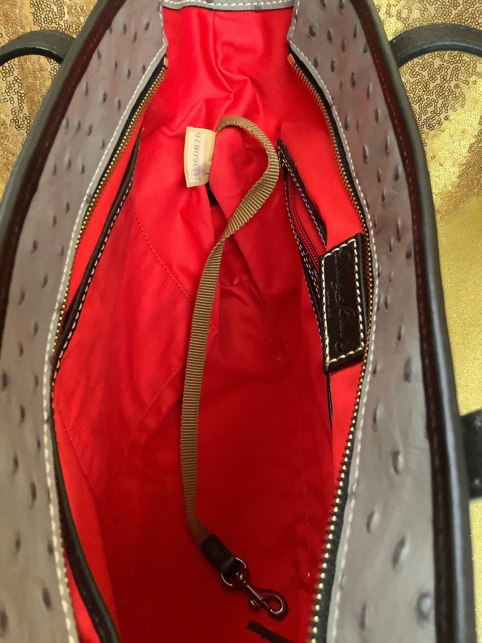 Ostrich handbag Titti Dell'Acqua Brown in Ostrich - 3831829